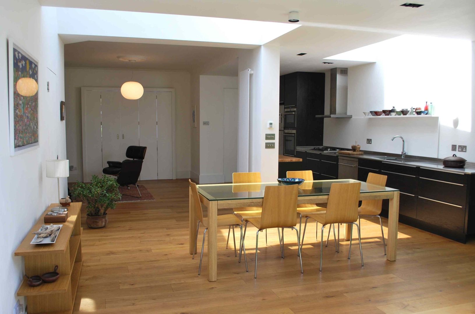 Suburban House Extension North London, Caseyfierro Architects Caseyfierro Architects Modern dining room