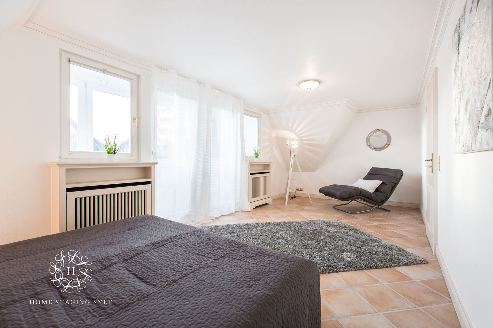 Home Staging Doppelhaus in Westerland/Sylt, Home Staging Sylt GmbH Home Staging Sylt GmbH غرفة نوم