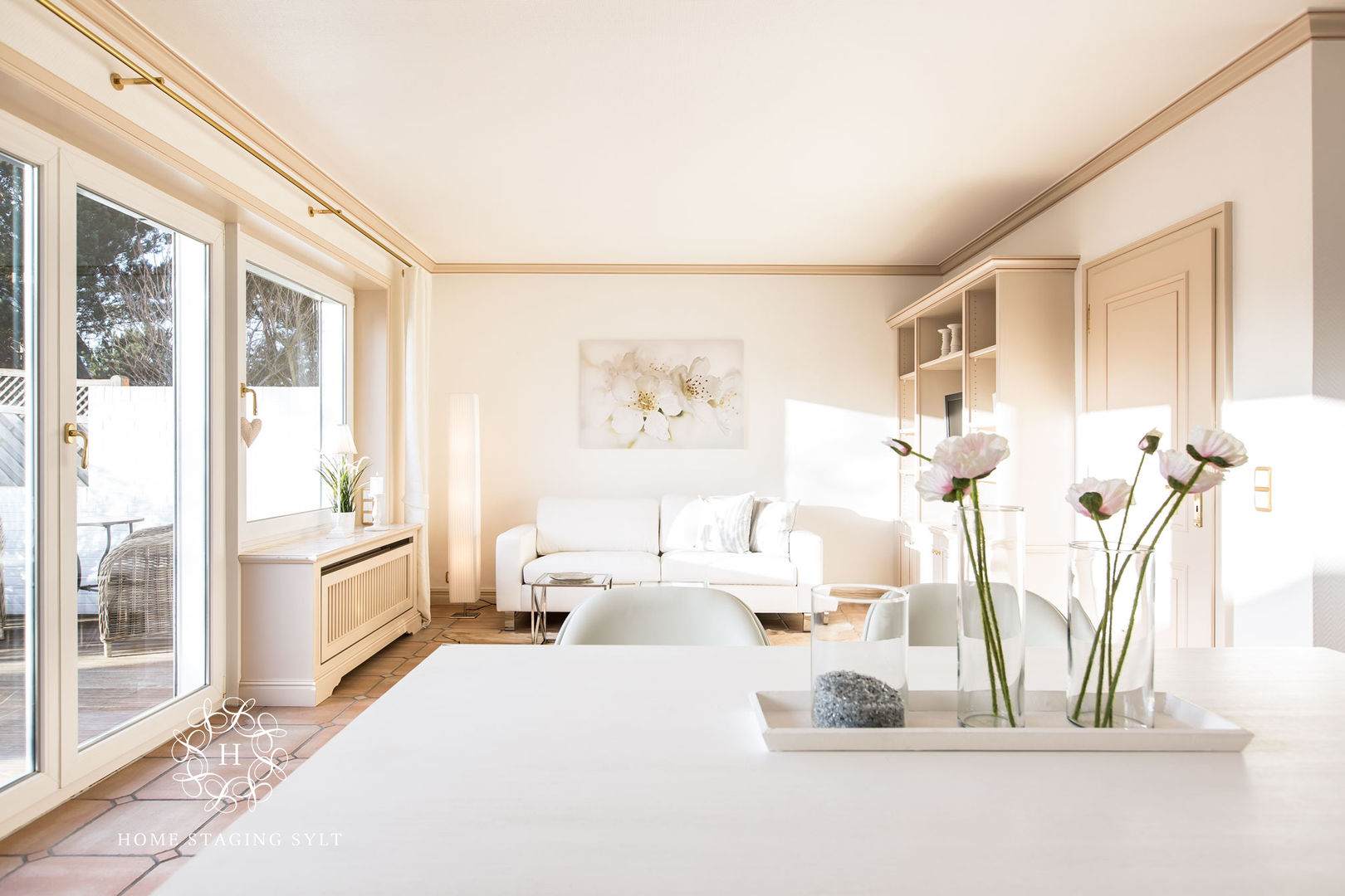 Home Staging Doppelhaus in Westerland/Sylt, Home Staging Sylt GmbH Home Staging Sylt GmbH ห้องนั่งเล่น