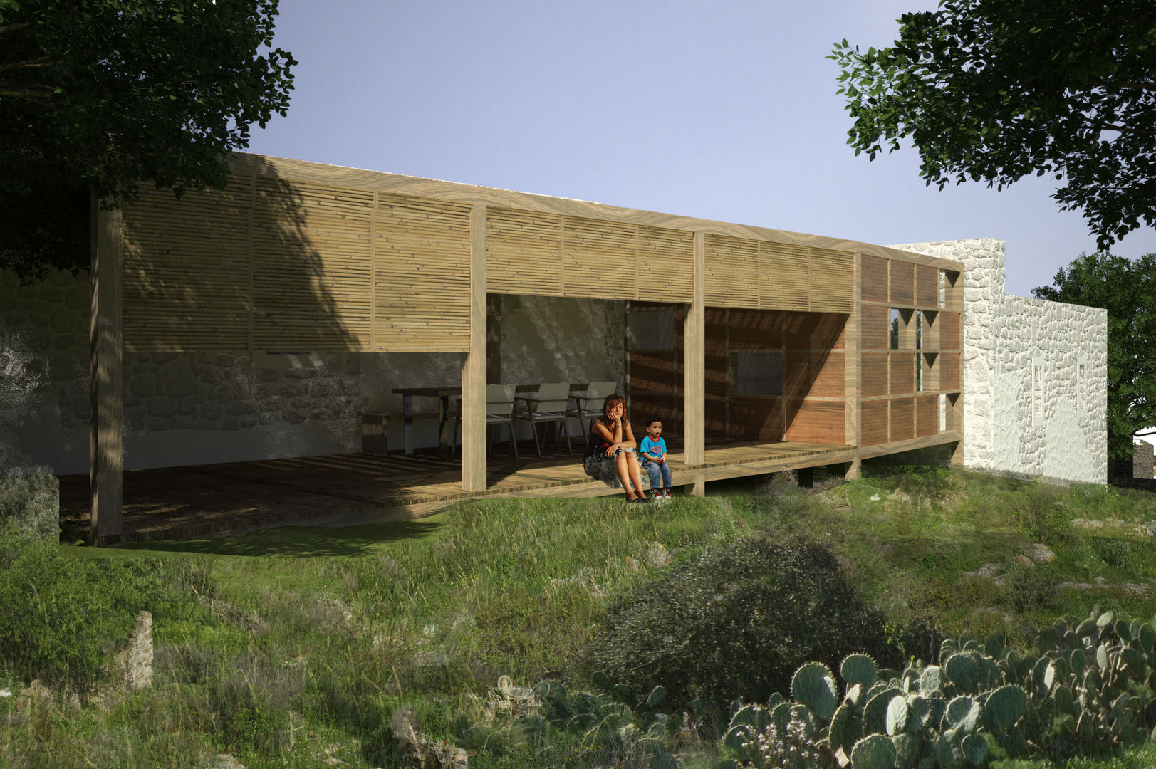 Restorated House 1 - Back View Atelye 70 Planners & Architects Akdeniz Evler