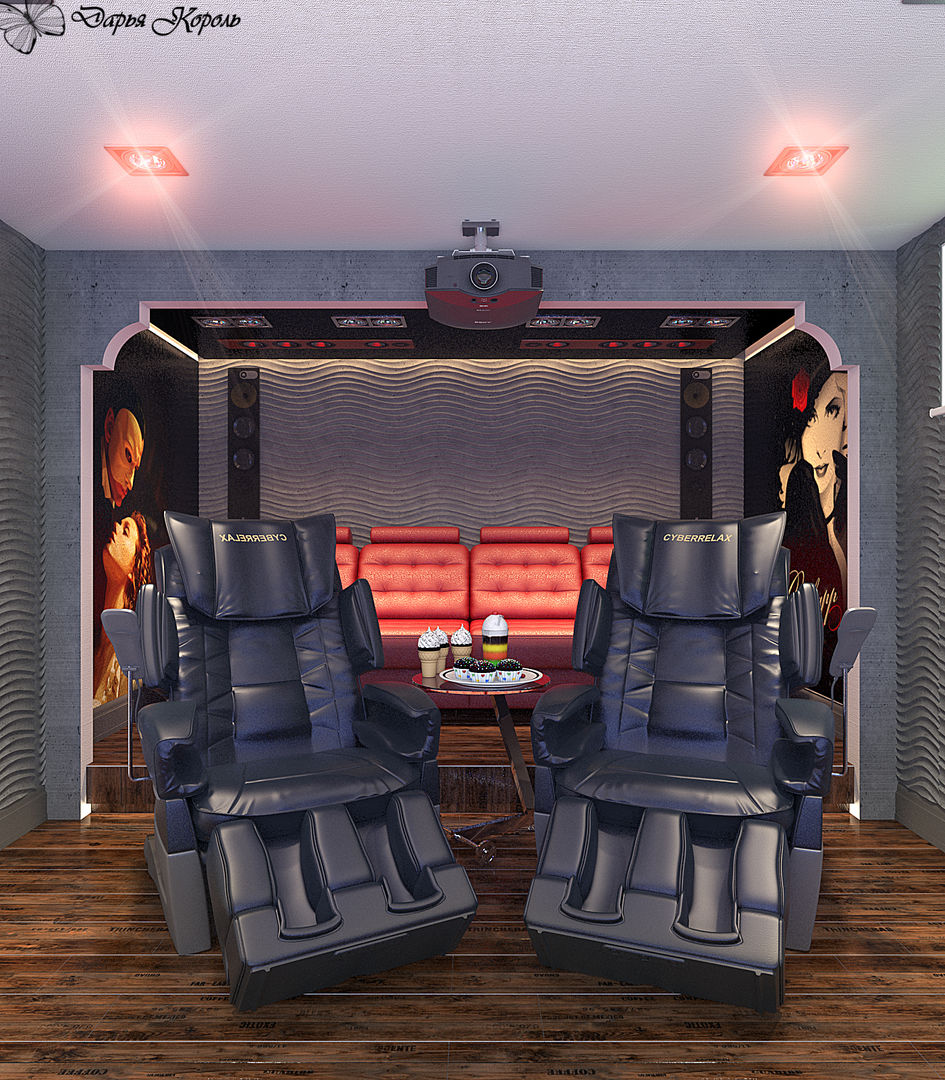 home Theater, Your royal design Your royal design Minimalist media room