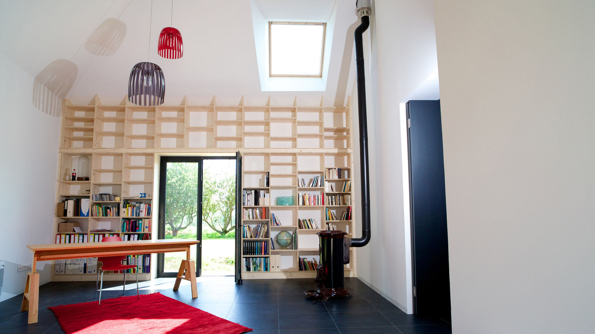 Le Bourg Neuf, ng-a ng-a Oficinas y bibliotecas de estilo moderno