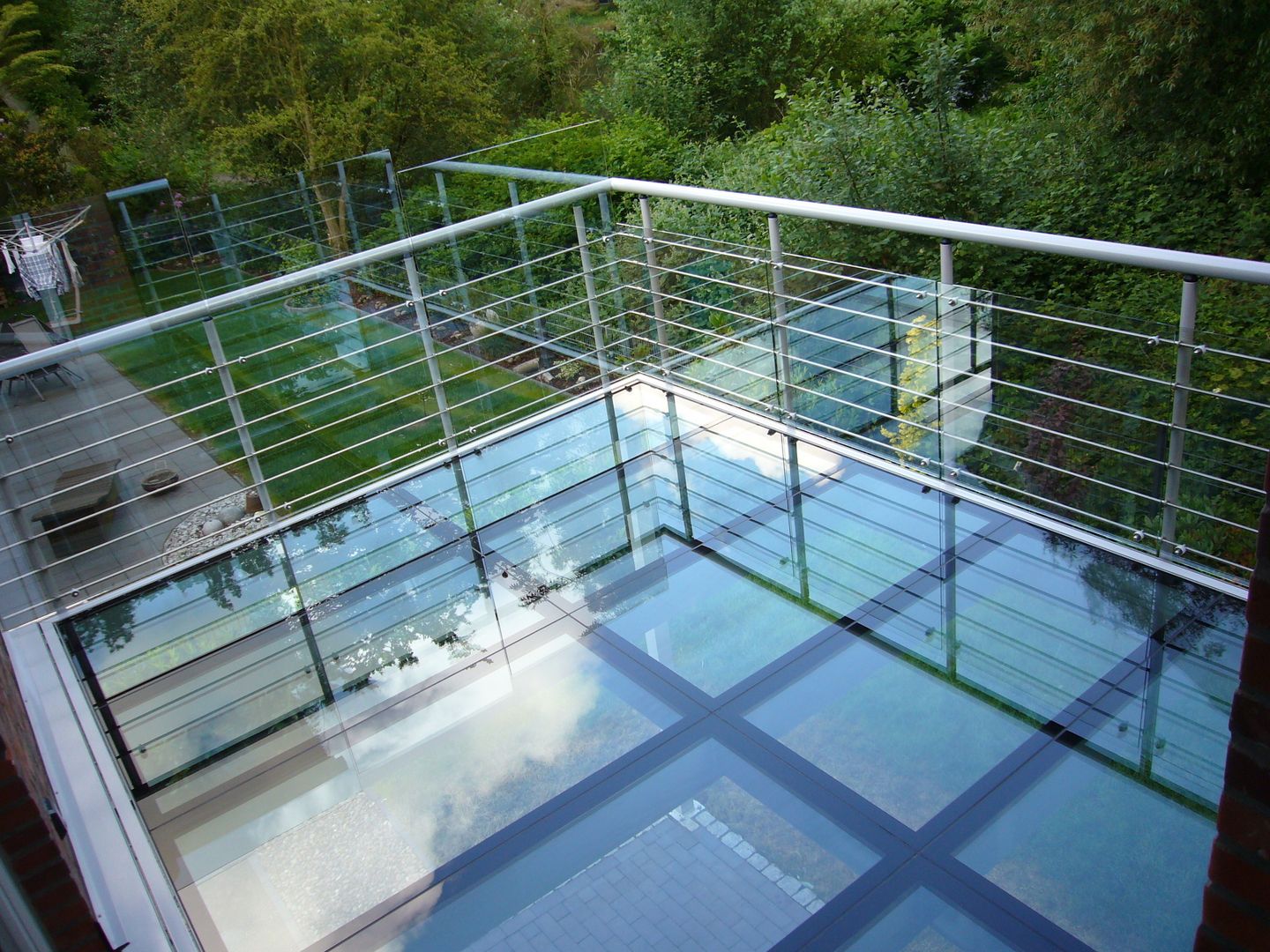 Glasbalkon am Klinkerhaus, Krauss GmbH Krauss GmbH Modern balcony, veranda & terrace