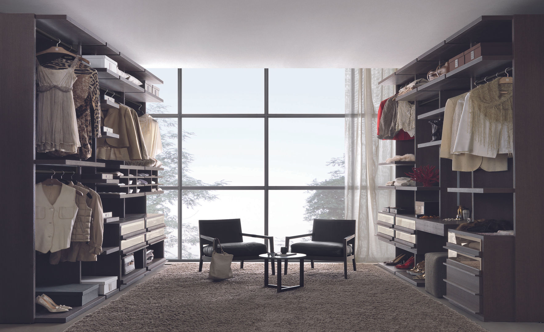 Walk-in-wardrobe, Lamco Design LTD Lamco Design LTD Minimalist style dressing rooms Storage