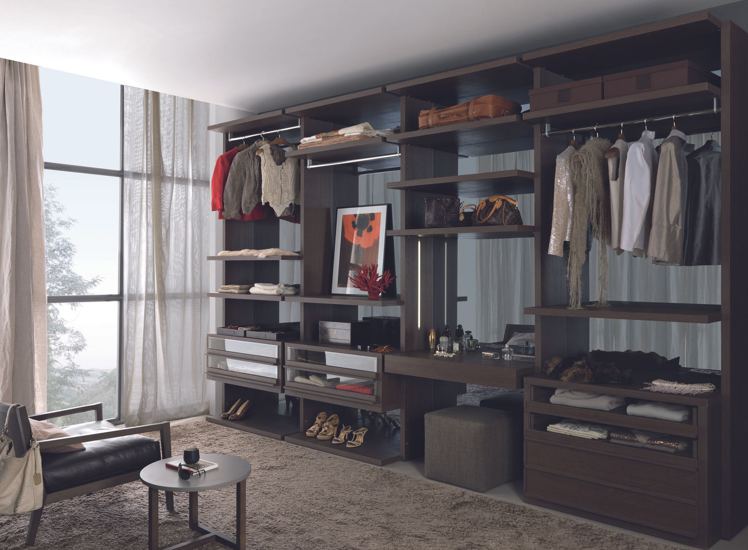 Walk-in-wardrobe, Lamco Design LTD Lamco Design LTD ミニマルデザインの ドレッシングルーム ワードローブ＆引き出し