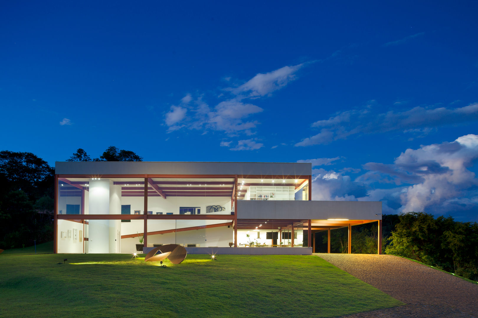 Casa das Gerais, Denise Macedo Arquitetos Associados Denise Macedo Arquitetos Associados 미니멀리스트 주택