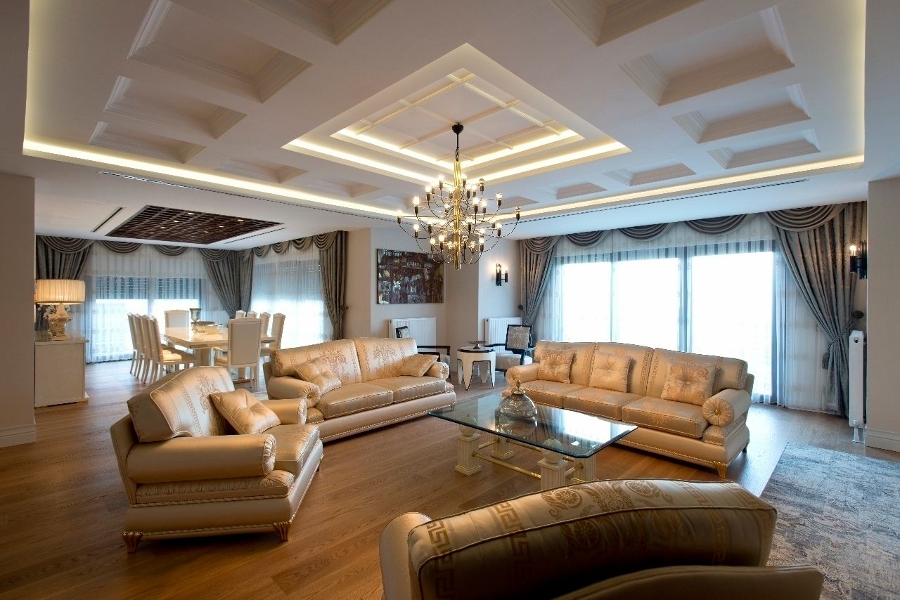 Yeşil Vadi Erguvan Evi, İstanbul., BABA MİMARLIK MÜHENDİSLİK BABA MİMARLIK MÜHENDİSLİK Living room Sofas & armchairs