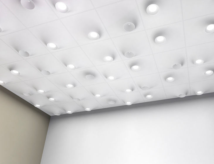 Drop Drop ceiling panels ZILBERS DESIGN Powierzchnie handlowe Pomieszczenia biurowe i magazynowe