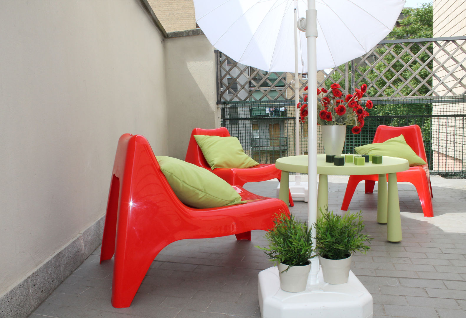 07. viale Sarca, Milano, stagemyhome stagemyhome Modern style balcony, porch & terrace