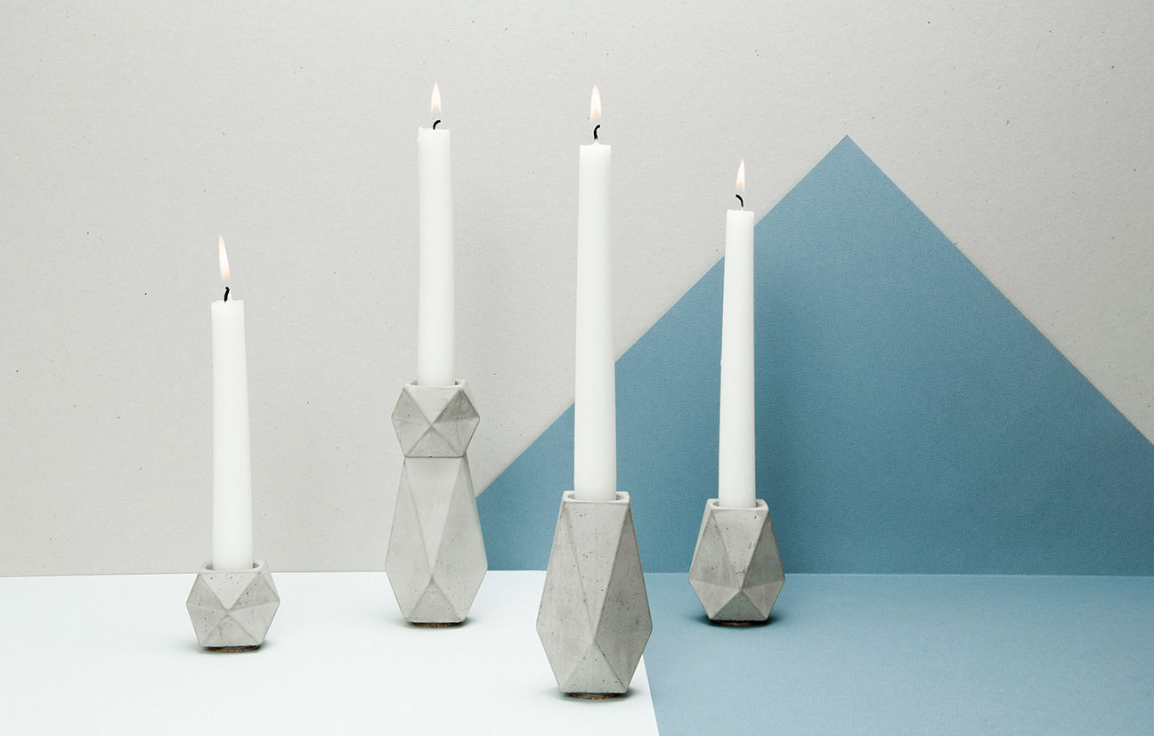 «KARAT» concrete Mizko Design Salas de estar minimalistas Acessórios e Decoração