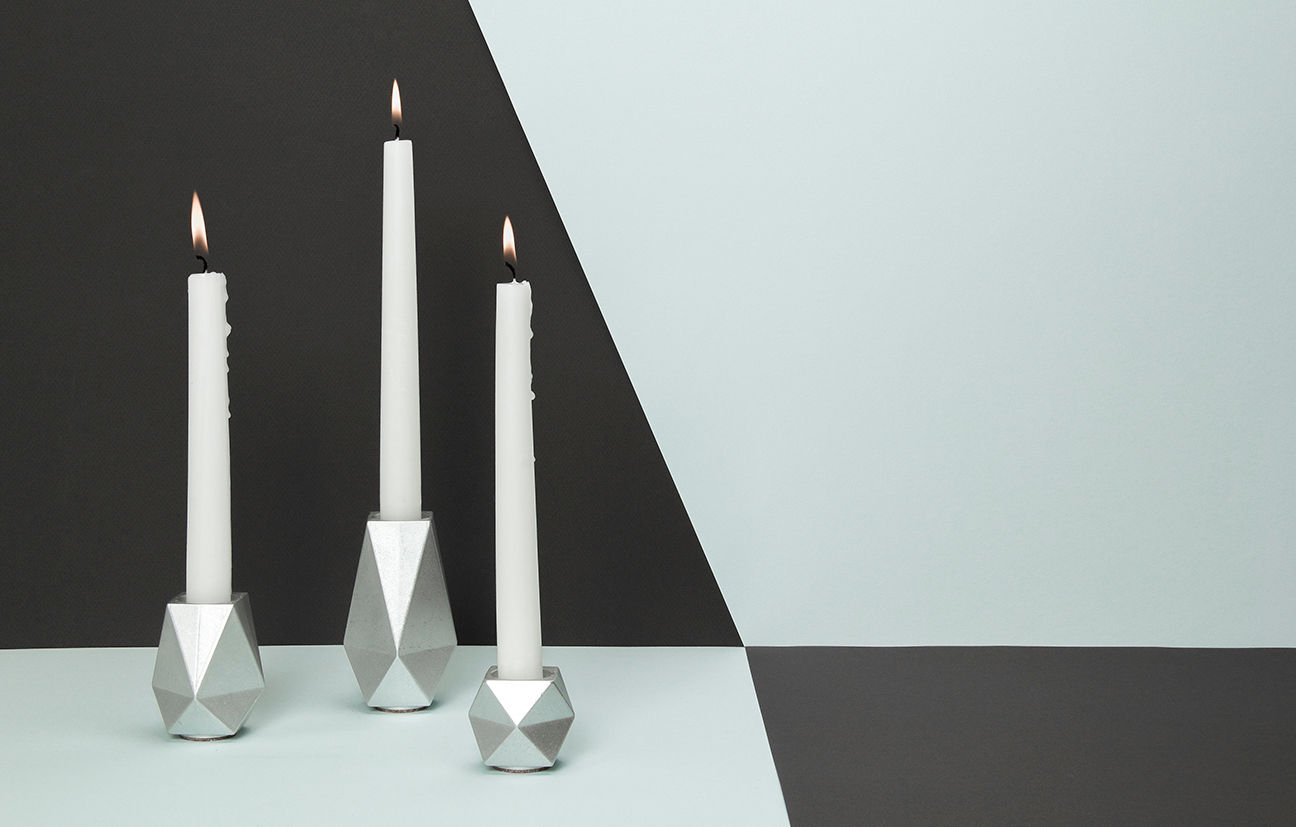 «KARAT» silver (uncoated) Mizko Design Salas de estilo minimalista Accesorios y decoración