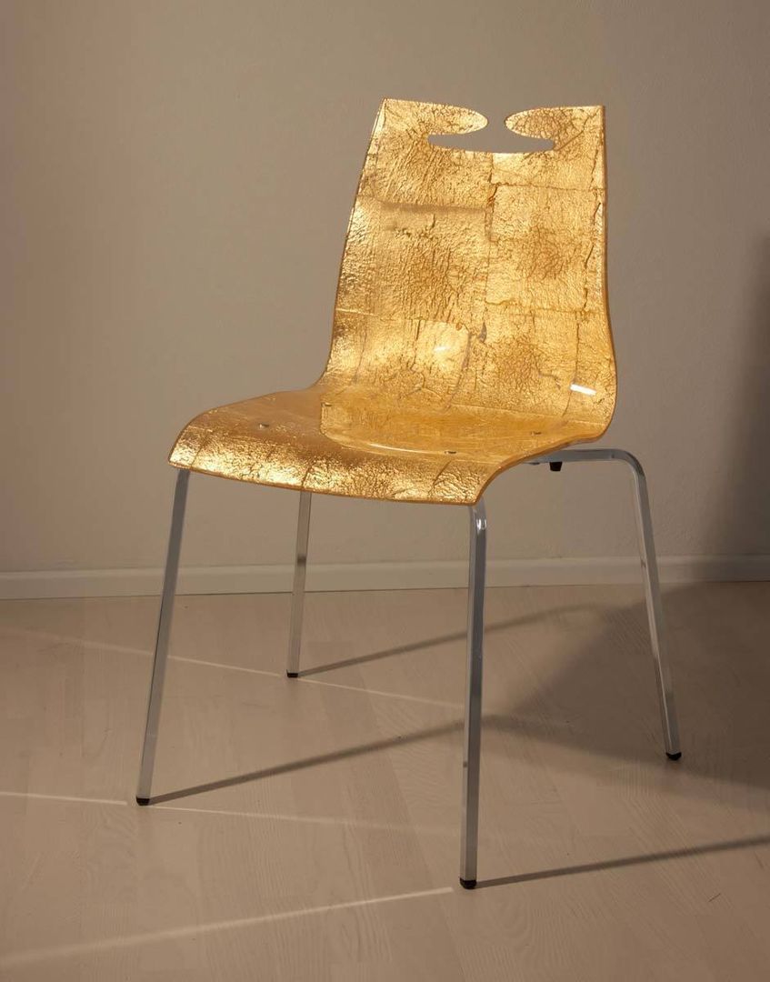 Arte Gold ABCDE sign Modern dining room Chairs & benches