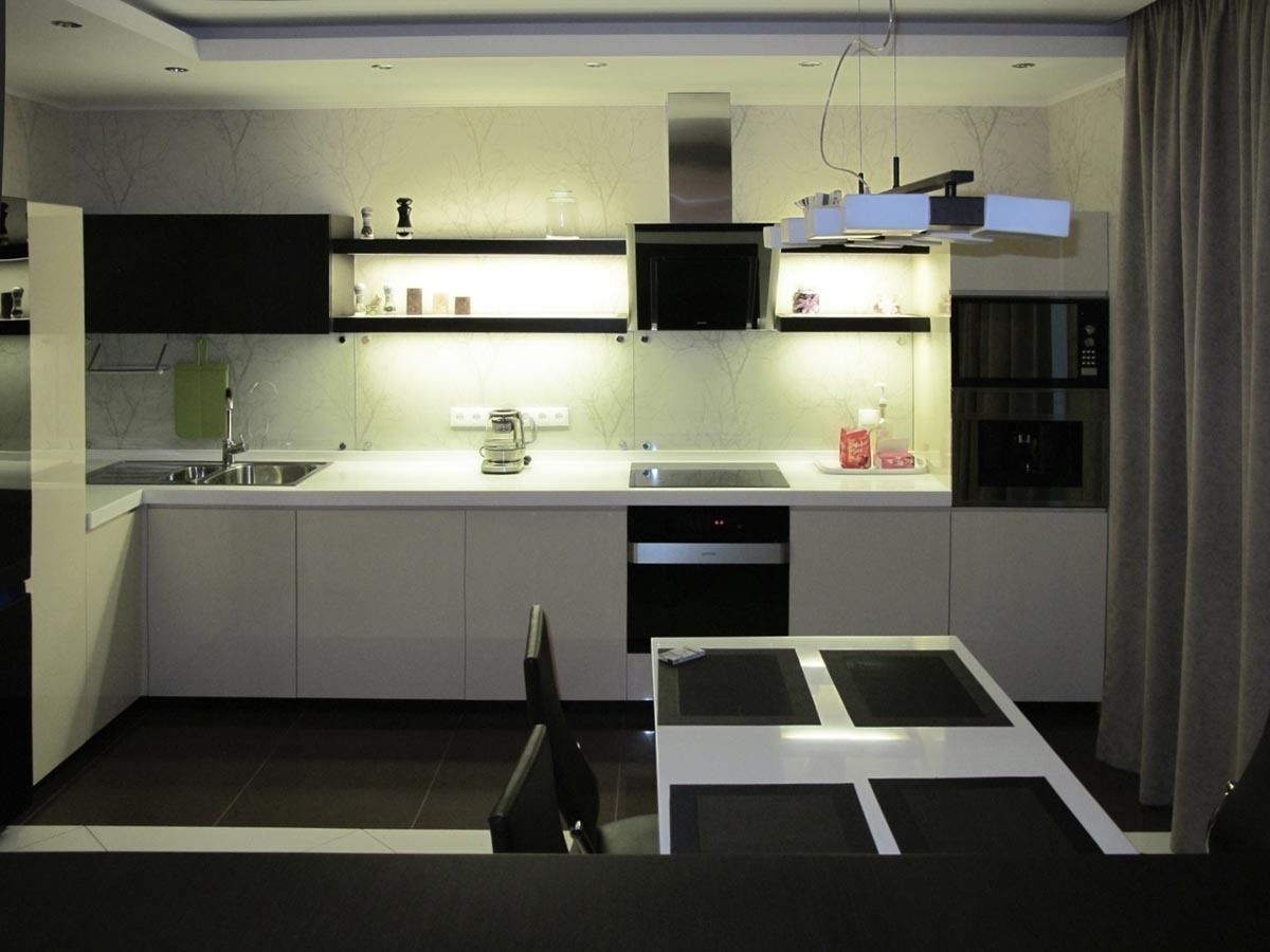 Квартира с мужским характером, Дизайн-студия Идея Дизайн-студия Идея ห้องครัว