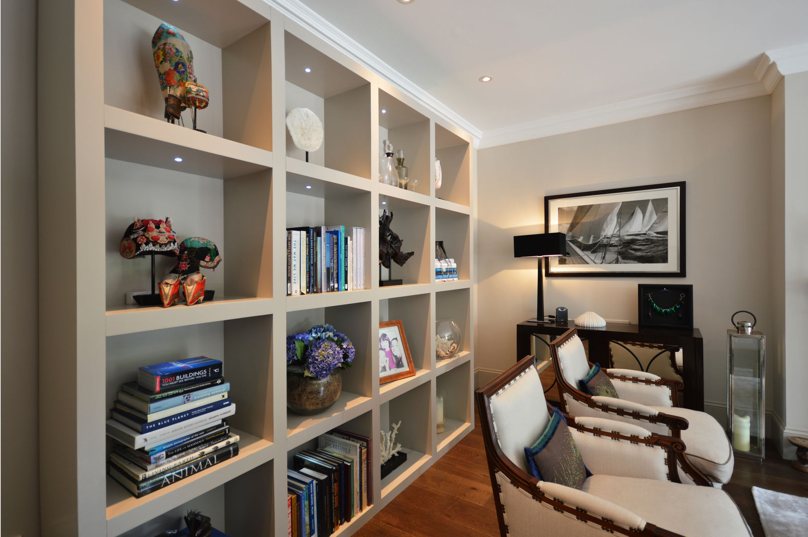 Lit shelving unit Zodiac Design Modern Living Room Shelves