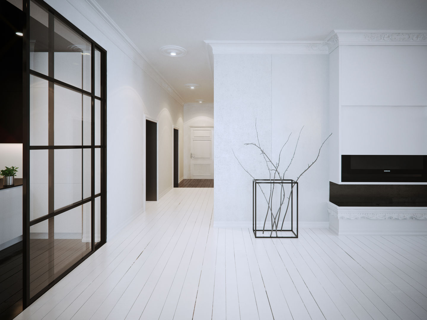 Mono Apartment, OFD architects OFD architects Salas de estilo minimalista