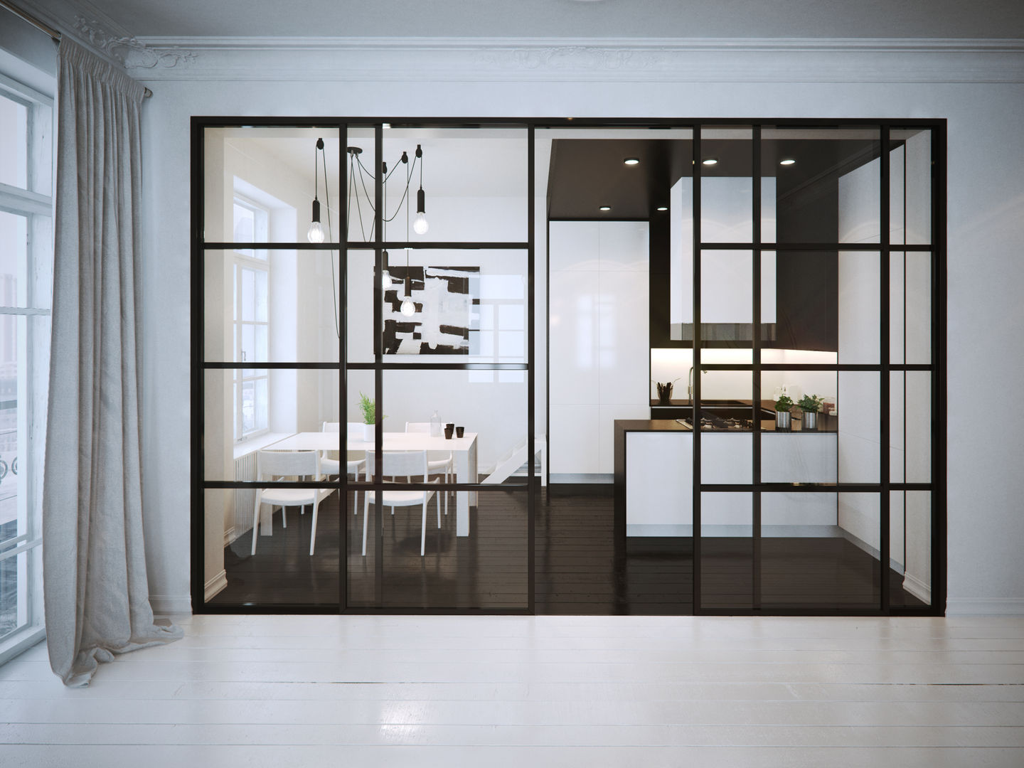 Mono Apartment, OFD architects OFD architects Minimalist kitchen