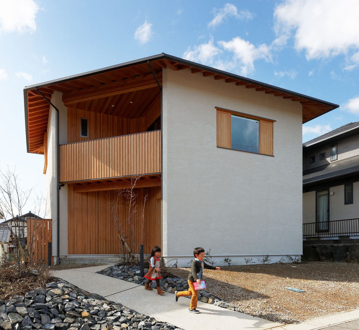 N House, 磯村建築設計事務所 磯村建築設計事務所 Wiejskie domy