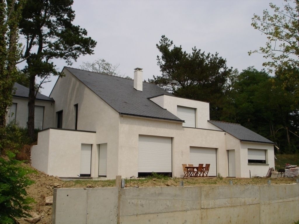 Maison à Vigneux De Bretagne 44, Archimat Creation Archimat Creation 現代房屋設計點子、靈感 & 圖片