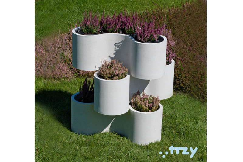 doniczka "Trzy", bgdesign bgdesign Interior garden Interior landscaping