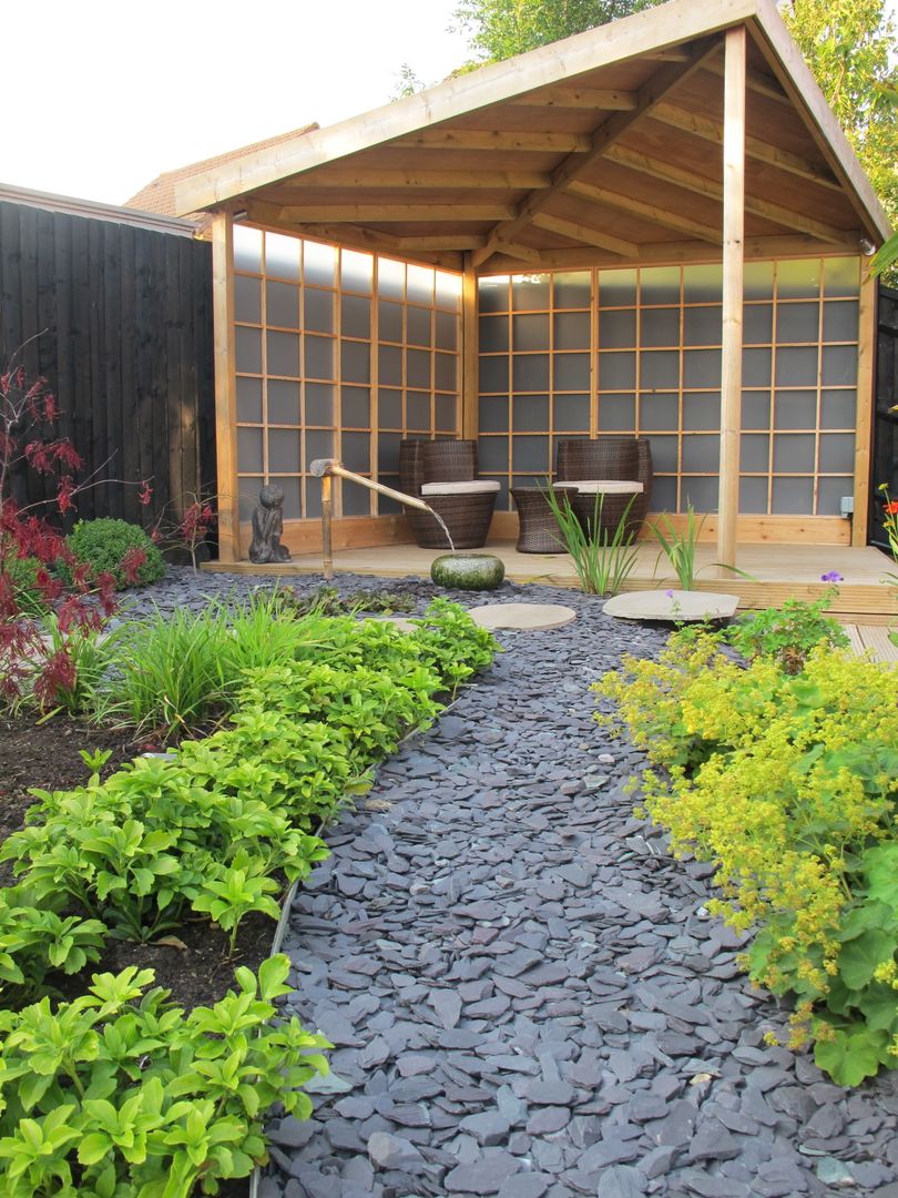 Zen Inspired Garden, Bradley Stoke, Katherine Roper Landscape & Garden Design Katherine Roper Landscape & Garden Design Asyatik Bahçe