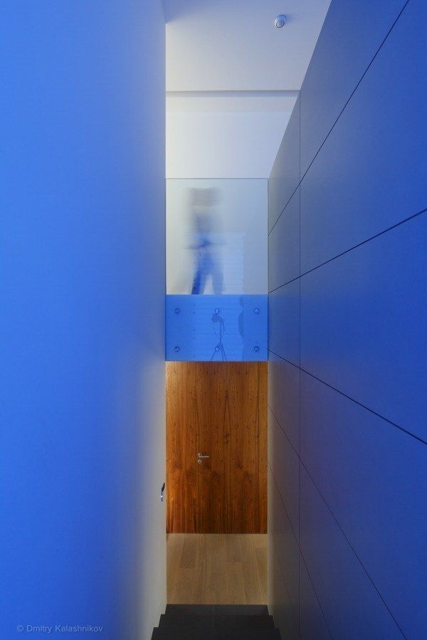 DOM JEDNORODZINNY LUS_1, PL.architekci PL.architekci Minimalist corridor, hallway & stairs