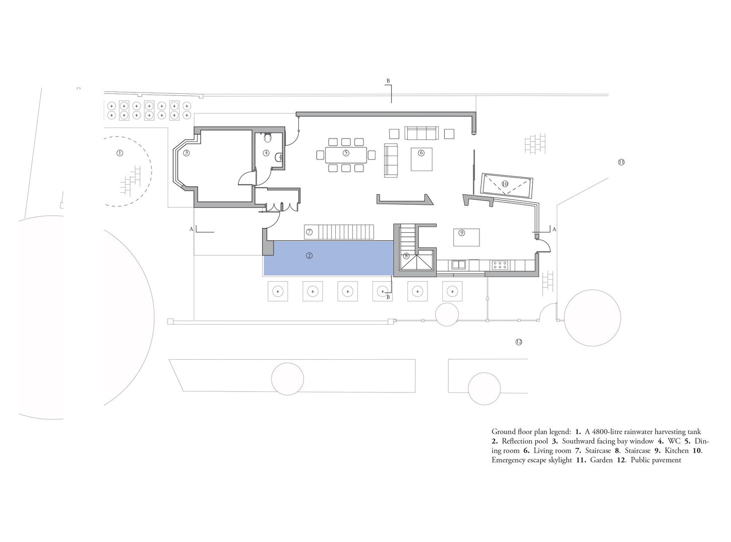 Ground floor plan: modern by MZO TARR Architects, Modern