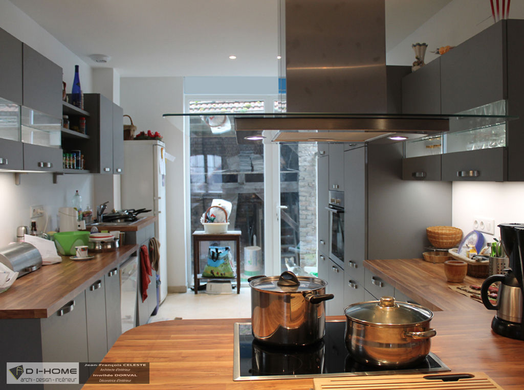 Maison de ville à BISCHHEIM, Agence ADI-HOME Agence ADI-HOME Cocinas de estilo moderno