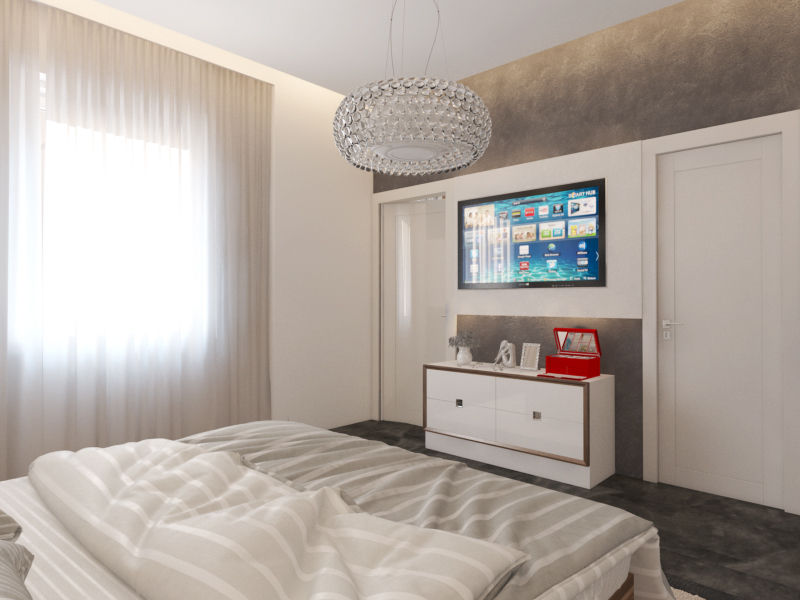 Konut Projesi, İNDEKSA Mimarlık İç Mimarlık İnşaat Taahüt Ltd.Şti. İNDEKSA Mimarlık İç Mimarlık İnşaat Taahüt Ltd.Şti. Modern style bedroom