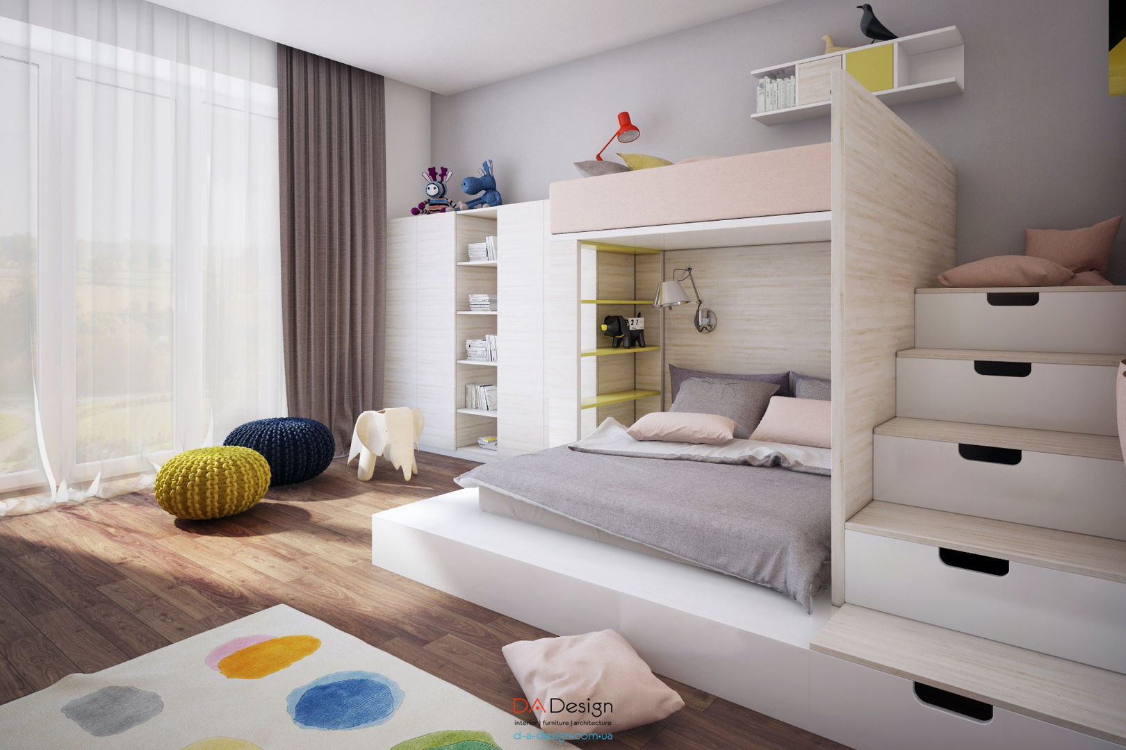 Suburban residential, DA-Design DA-Design Minimalist nursery/kids room