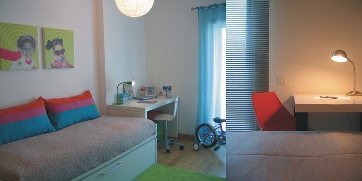 Apartamento c/ 2 quartos - Laranjeiras, Lisboa, Traço Magenta - Design de Interiores Traço Magenta - Design de Interiores Stanza dei bambini moderna