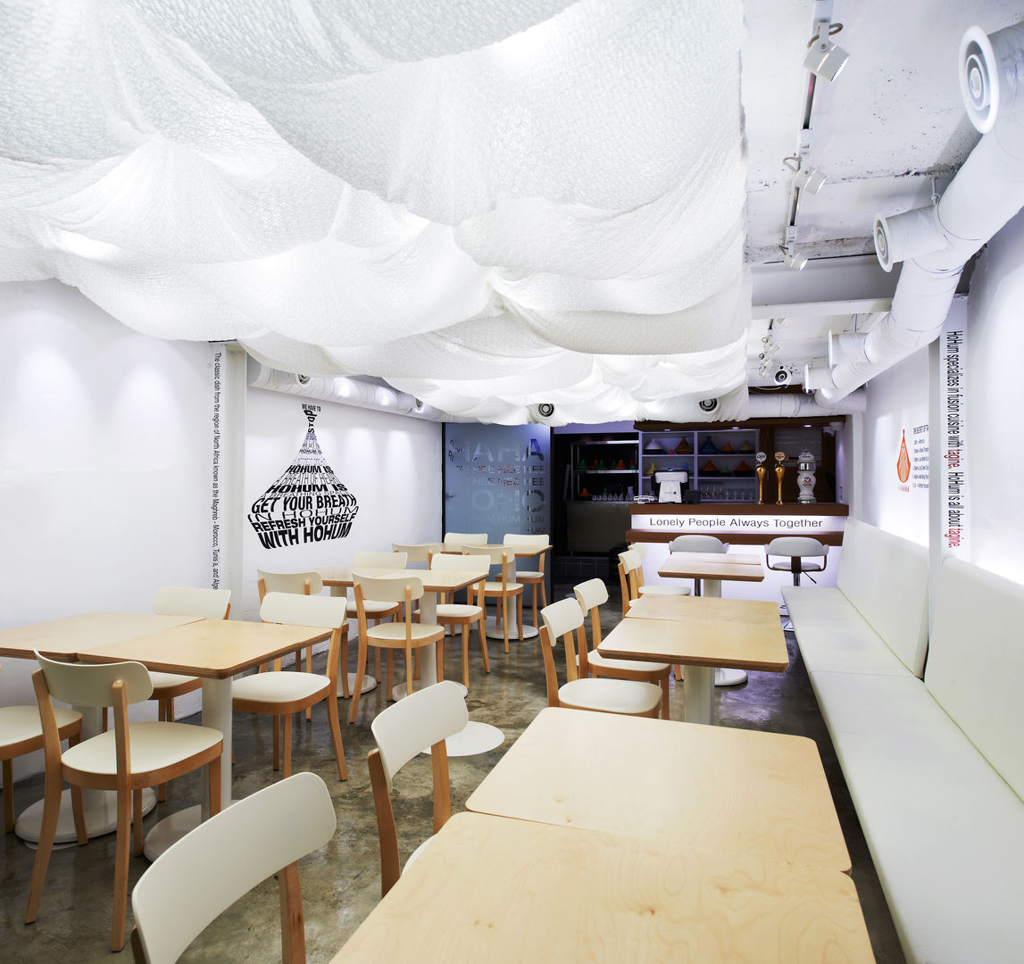 [DesigN m4]_식음공간 인테리어_호훔 레스토랑, Design m4 Design m4 Commercial spaces Gastronomy