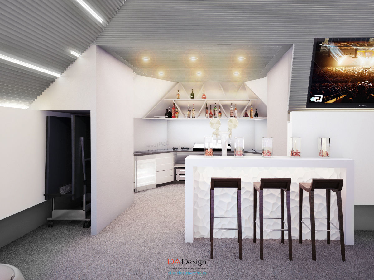 Suburban residential, DA-Design DA-Design Minimalist media room