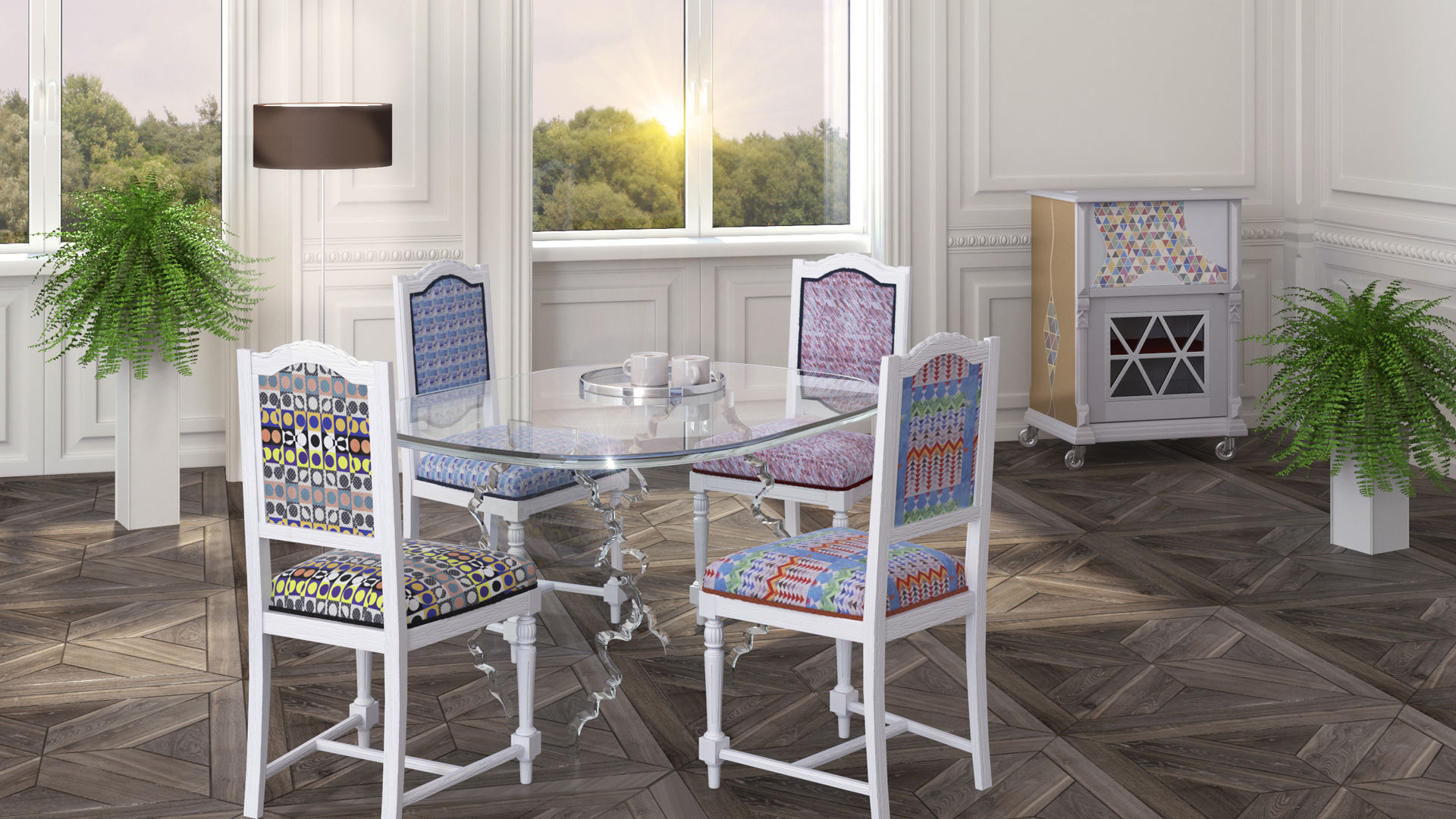 Rossellarama, 3D_DESIGNER_ALLA 3D_DESIGNER_ALLA Modern Dining Room Chairs & benches