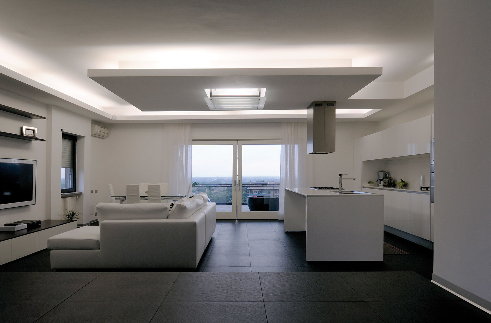 Appartamento su litorale romano, Lorenzo Pagnini Architetto Lorenzo Pagnini Architetto Salon minimaliste