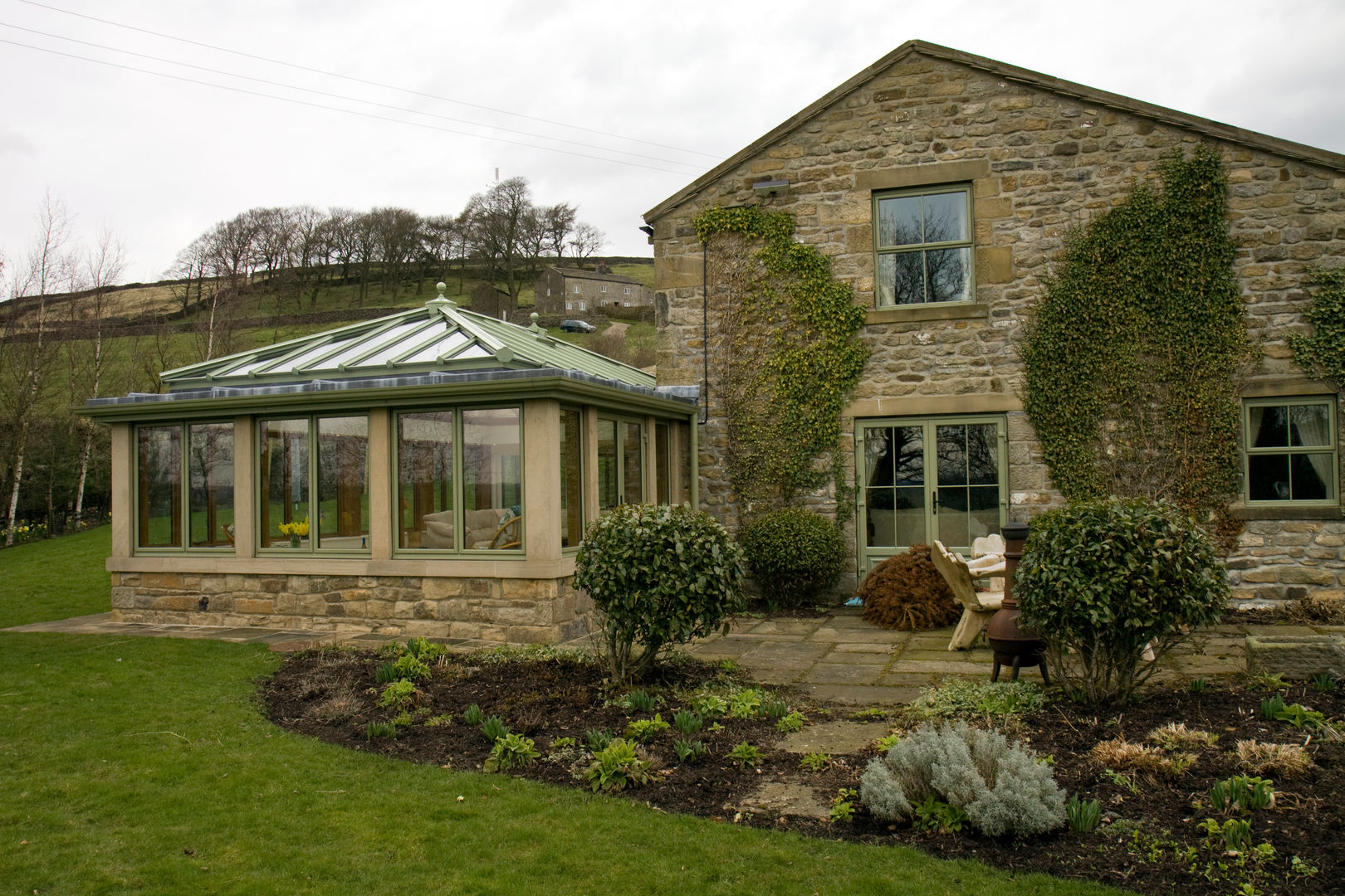 Orangeries, Franklin Windows Franklin Windows Jardines de invierno rurales