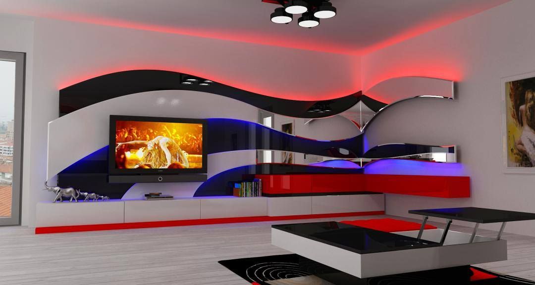 Kaş Tv Ünitesi, Mozza dİzayn Mozza dİzayn Salones de estilo moderno Muebles de televisión y dispositivos electrónicos