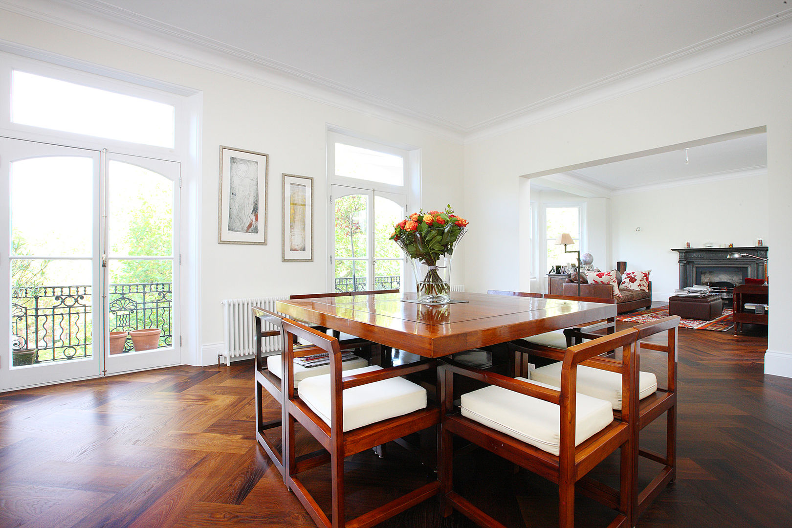 South Brompton Apartments, London, PAD ARCHITECTS PAD ARCHITECTS Minimalist dining room