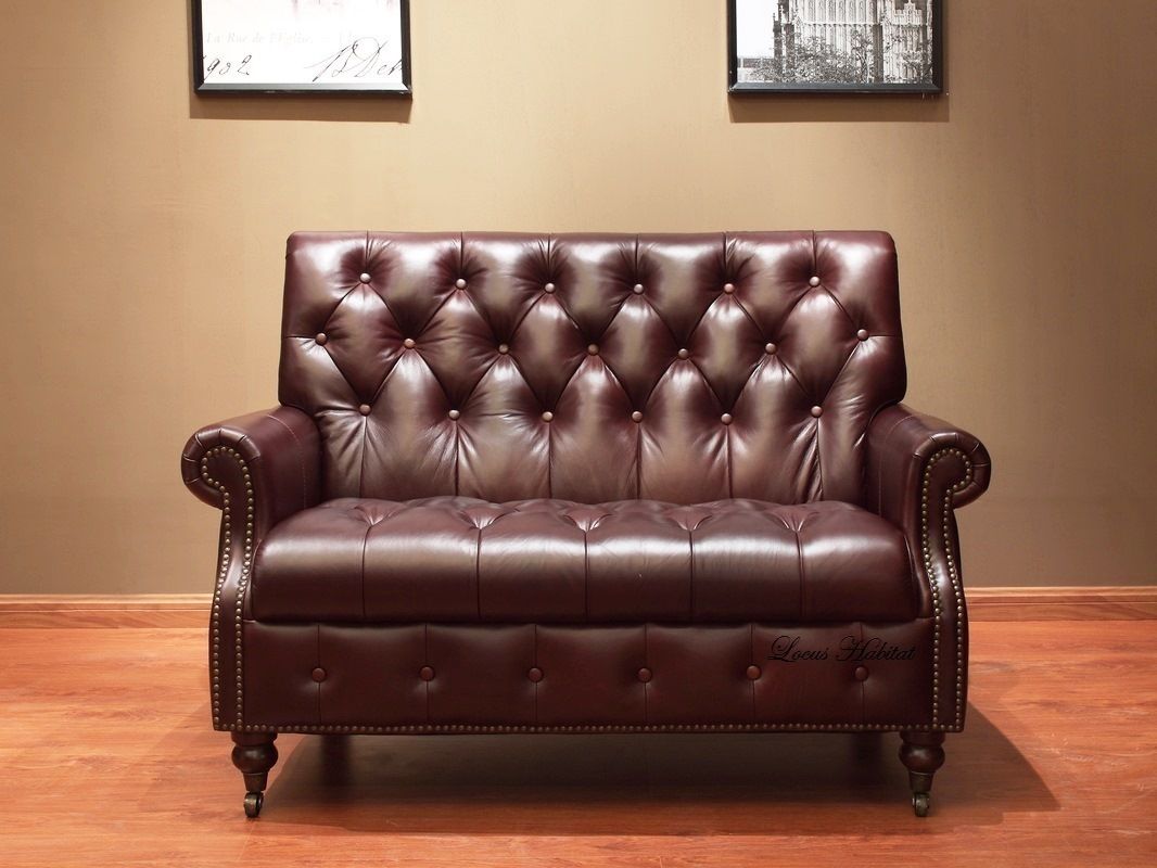 A Leather Chair for Two, Locus Habitat Locus Habitat Living room Sofas & armchairs