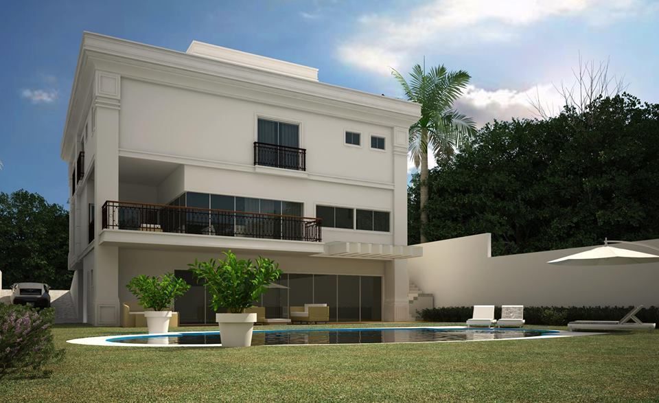 Casa Neoclássica Moderna, TRAÇO FINAL ARQUITETURA E INTERIORES TRAÇO FINAL ARQUITETURA E INTERIORES モダンな 家