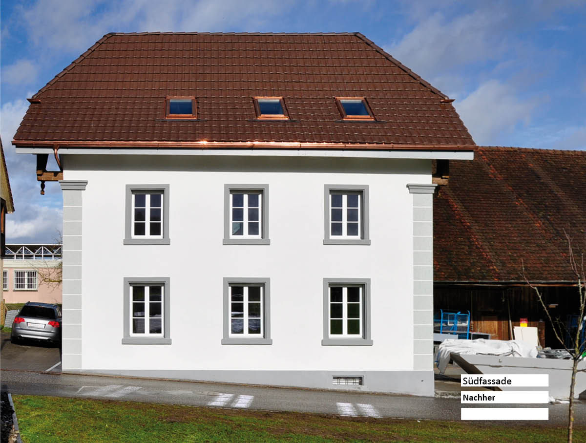Sanierung Umbau - Bauernhaus Stöckli in Reitnau, Aargau, raumquadrat GmbH raumquadrat GmbH منازل