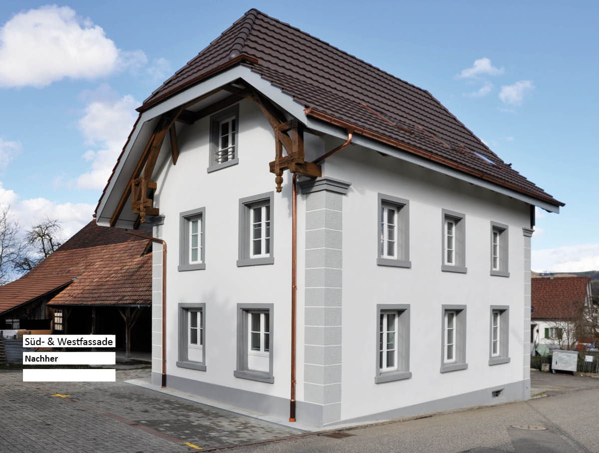 Sanierung Umbau - Bauernhaus Stöckli in Reitnau, Aargau, raumquadrat GmbH raumquadrat GmbH منازل