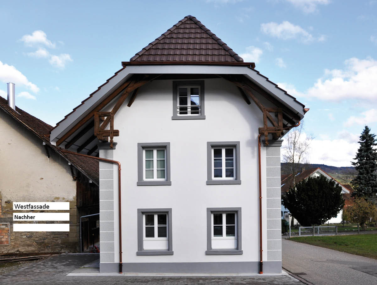 Sanierung Umbau - Bauernhaus Stöckli in Reitnau, Aargau, raumquadrat GmbH raumquadrat GmbH منازل