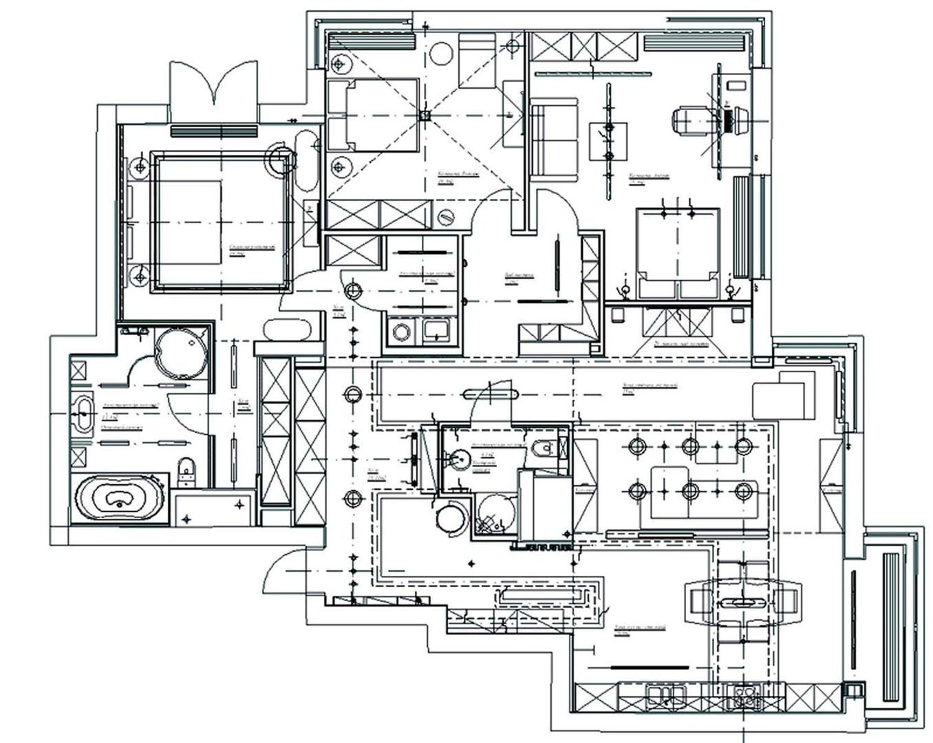 Architectural plan of the apartments homify