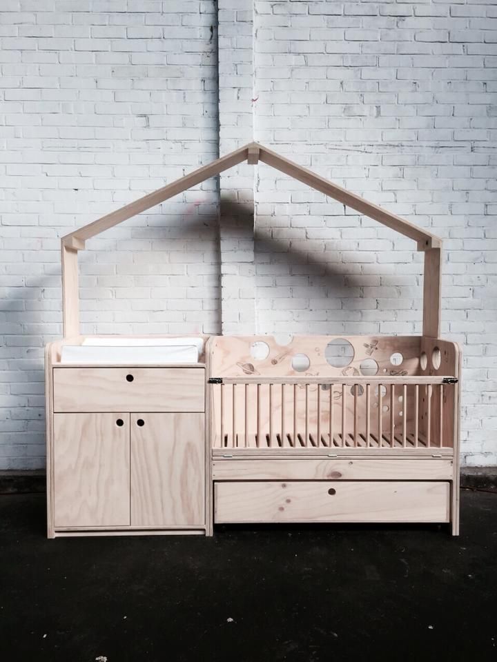 Babybedje + commode, OneSevenTree OneSevenTree Modern Çocuk Odası Yatak & Beşikler