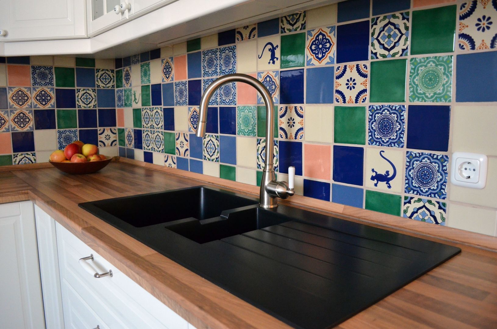 Originelle bunte Fliesen aus Mexiko für die Küche, Mexambiente e.K. Mexambiente e.K. Eclectic style kitchen Tiles