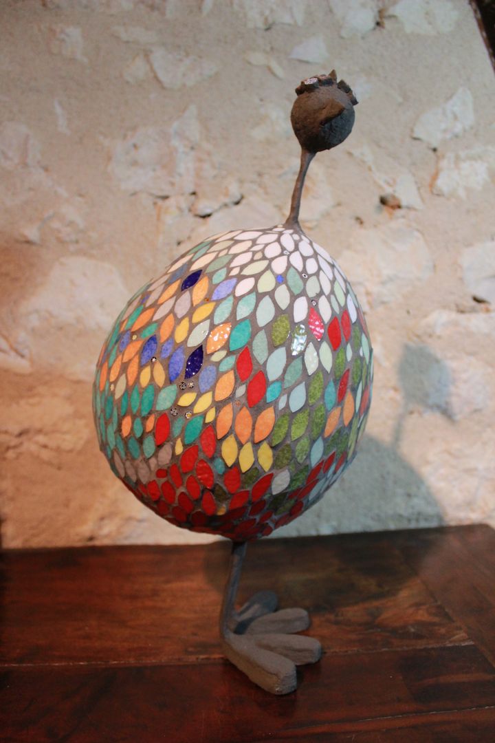 Poule en mosaïque - Sculpture, Mosa-Louisa Mosa-Louisa Daha fazla oda Heykeller