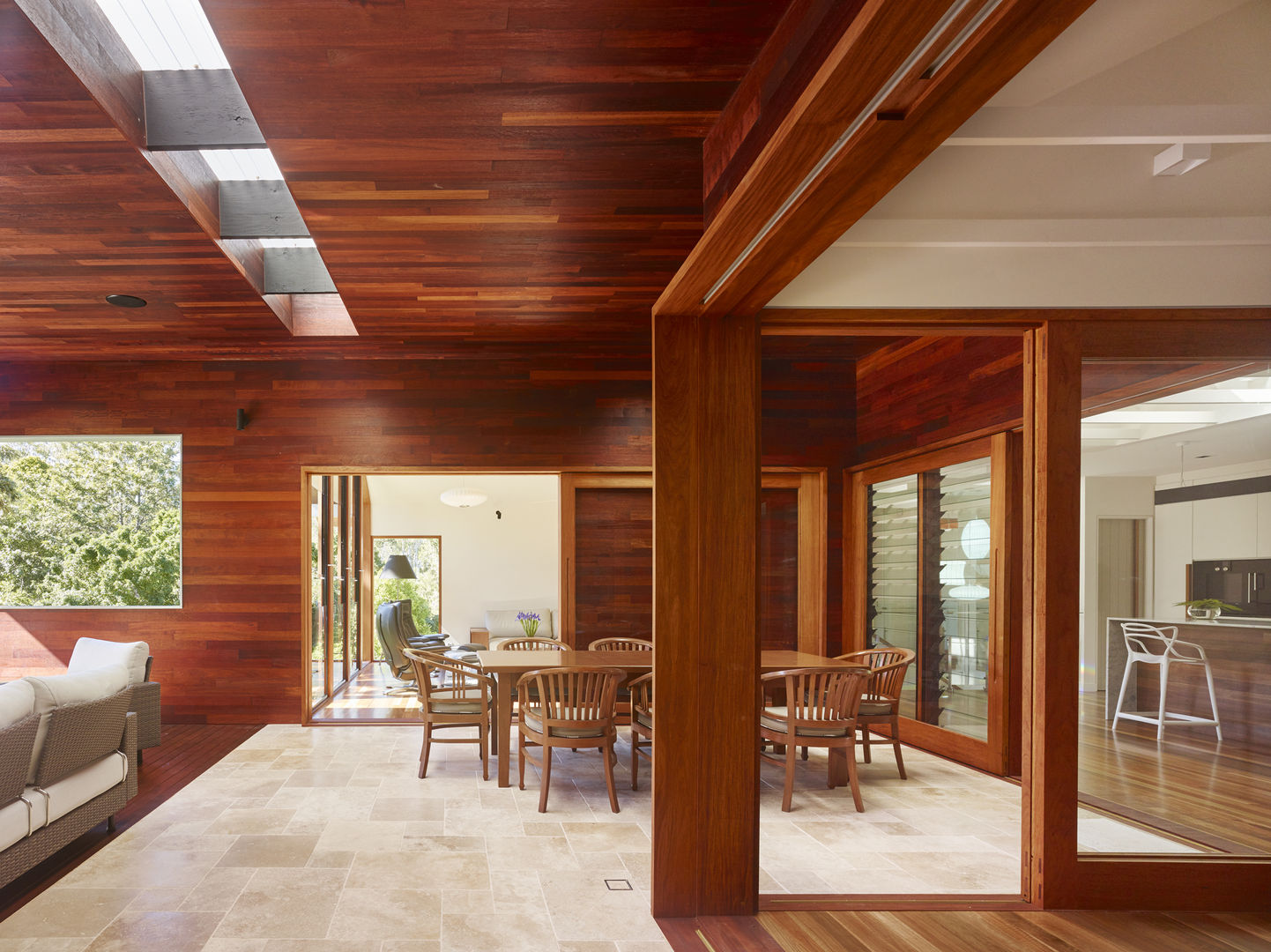 ​The Creek House, Shaun Lockyer Architects Shaun Lockyer Architects Modern Dining Room