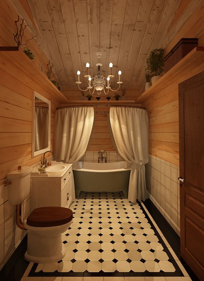 homify Ванная комната в рустикальном стиле