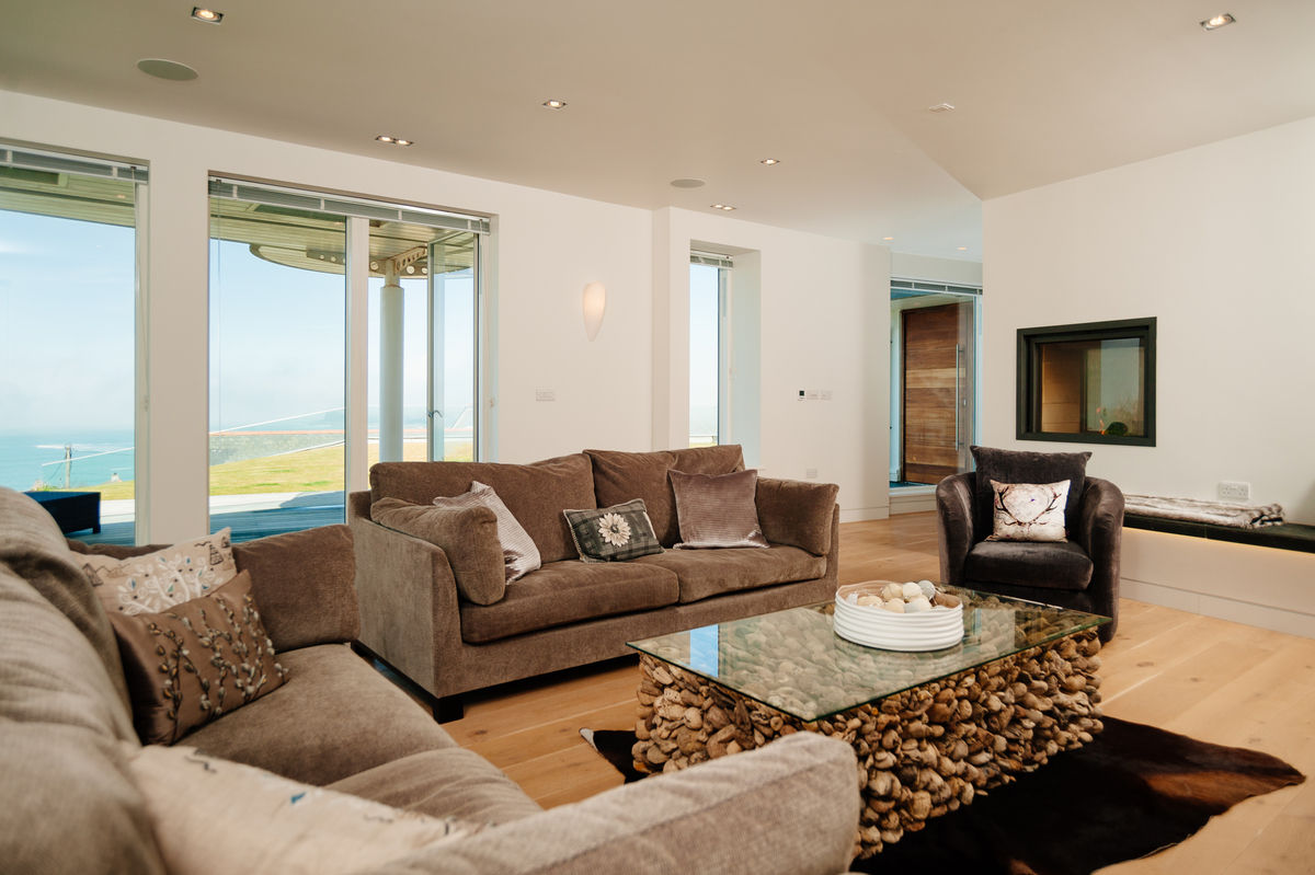 Seagrass, Polzeath, Cornwall homify Salas de estilo moderno