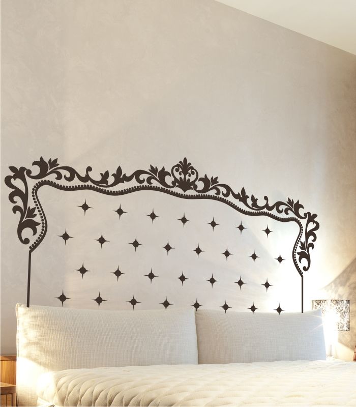 Cabeceros de Cama en Vinilo Decorativos, Visualvinilo Visualvinilo Klasik Yatak Odası Yataklar & Yatak Başları